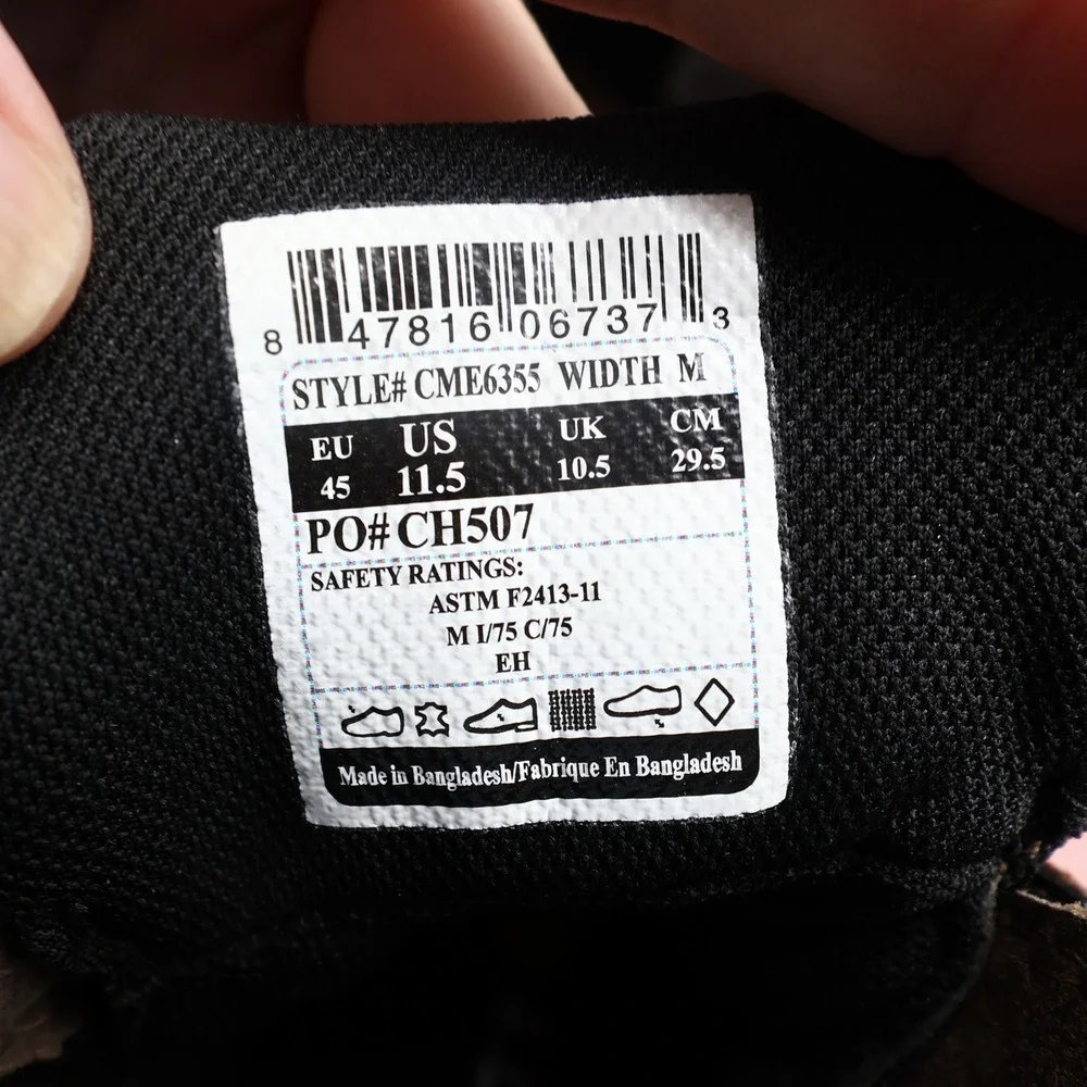 Carhartt Work Boots Mens 11.5 M Ground Force Waterproof Composite Toe CME6355